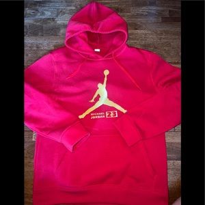Michael Jordan 23 Basketball Hoodie Size XXL, Red